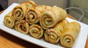 млинці з кобасою і сиром